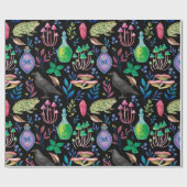 Mystische Magie und Hexenkunst Naturelemente Geschenkpapier (Flach)