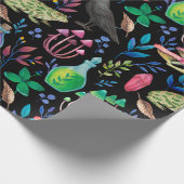 Mystische Magie und Hexenkunst Naturelemente Geschenkpapier (Ecke)