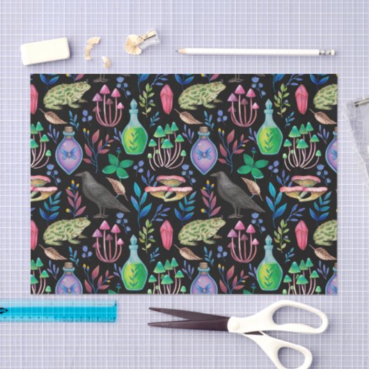 Mystische Magie und Hexenkunst Naturelemente Seidenpapier (Handwerk)