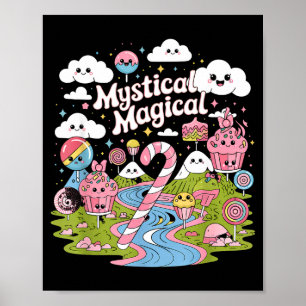 Mystische magische Retro-Ästhetik-Geschenke für Mä Poster