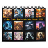 Mystische Maine Coons: Zwölf Atemberaubende Szenen Kalender (Titelbild)