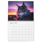 Mystische Maine Coons: Zwölf Atemberaubende Szenen Kalender (Feb 2026)