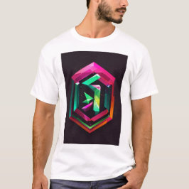 "Mystische Majestät: Geometrisches Löwenlogo mit H T-Shirt