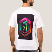 "Mystische Majestät: Geometrisches Löwenlogo mit H T-Shirt (Rückseite)