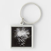 Mystische Maske mit Zeitgeist Schlüsselanhänger (Vorne)