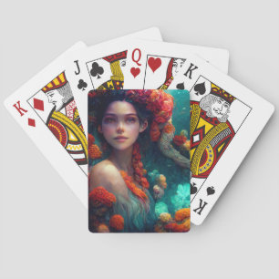 Mystische Meerjungfrau Spielkarten