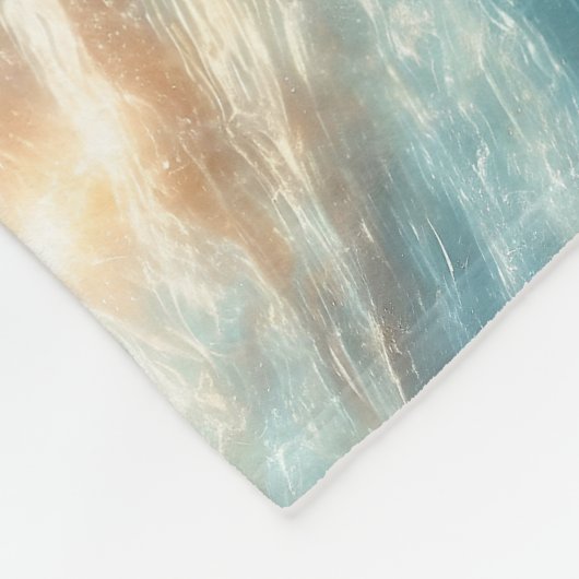 Mystische Meerjungfrauenkunst - farbenfrohe Schwan Fleecedecke (Ecke)