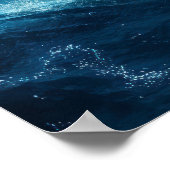 Mystische Meerjungfrauenkunst - farbenfrohe Schwan Poster (Ecke)