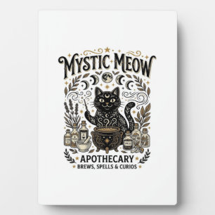 Mystische Meow-Katze Hexenhaft Mystische Apotheke  Fotoplatte
