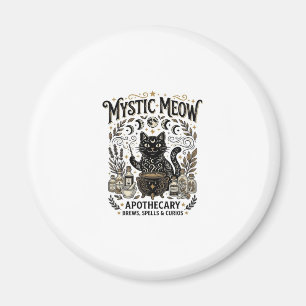 Mystische Meow-Katze Hexenhaft Mystische Apotheke Magnet