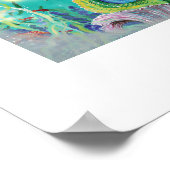 Mystische Mermaid in Seepferd Art Print Poster (Ecke)