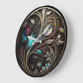 Mystische Metalle Große Wanduhr (Winkel)