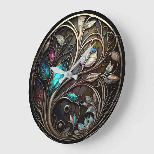 Mystische Metalle Große Wanduhr (Winkel)