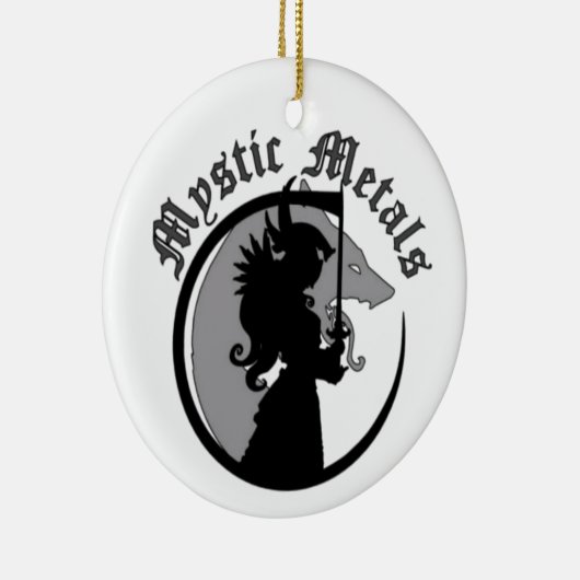 Mystische Metalle Keramik Ornament (Rechts)