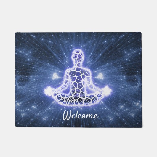 Mystische Metaphysische Meditation Levitation Fußmatte (Vorderseite)