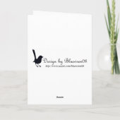 Mystische Mond-Valentinsgruß-Karte Feiertagskarte (Rückseite)