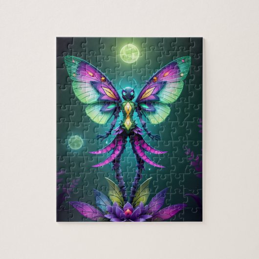 Mystische Mondlicht Fairy in einem verzauberten Ga Puzzle (Vertikal)