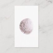 mystische Mondphasen Erröten Babyduschberatungskar Begleitkarte (Rückseite)