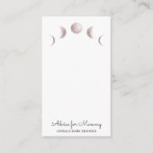 mystische Mondphasen Erröten Babyduschberatungskar Begleitkarte (Vorderseite)