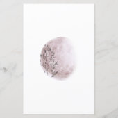 mystische Mondphasen Rosa Monogramm (Rückseite)