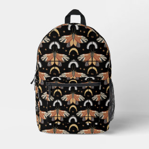 Mystische Moth & Moon Bedruckter Rucksack