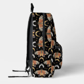 Mystische Moth & Moon Bedruckter Rucksack (Links)