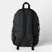 Mystische Moth & Moon Bedruckter Rucksack (Rückseite)