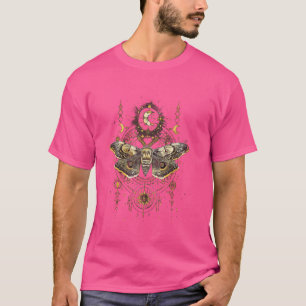 mystische Motte vor den Rose okkultistische gotisc T-Shirt