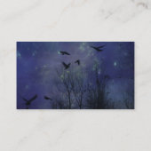 Mystische Nachtkrähen Visitenkarte (Rückseite)