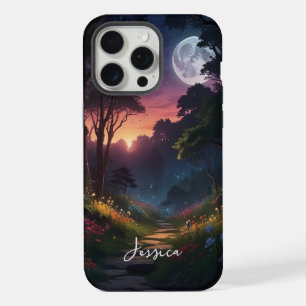 Mystische Natur Persönlicher Name iPhone 15 Pro Max Hülle