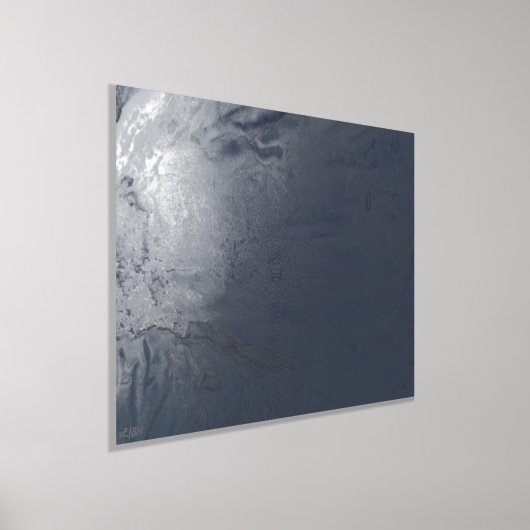 Mystische Nebelsilberfolie Foliendrucke (Ablage )