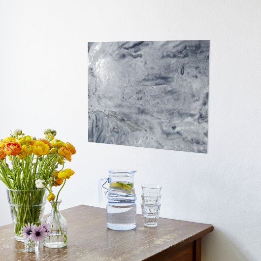 Mystische Nebelsilberfolie Foliendrucke (Ablage(Küche))