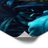 Mystische Neonliken botanische Pflanze Poster (Ecke)