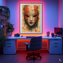 Mystische Noh Mask - japanische Theatereleganz