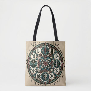 Mystische nordische Runen: Eine Saga alter Symbole Tasche