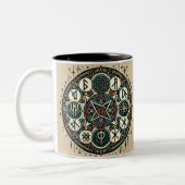 Mystische Norse Runes: Ein Saga antiker Symbole Zweifarbige Tasse (Links)