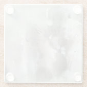 Mystische Objekte - grau Glasuntersetzer (Rückseite)