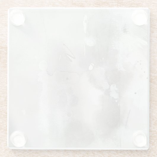 Mystische Objekte - grau Glasuntersetzer (Rückseite)