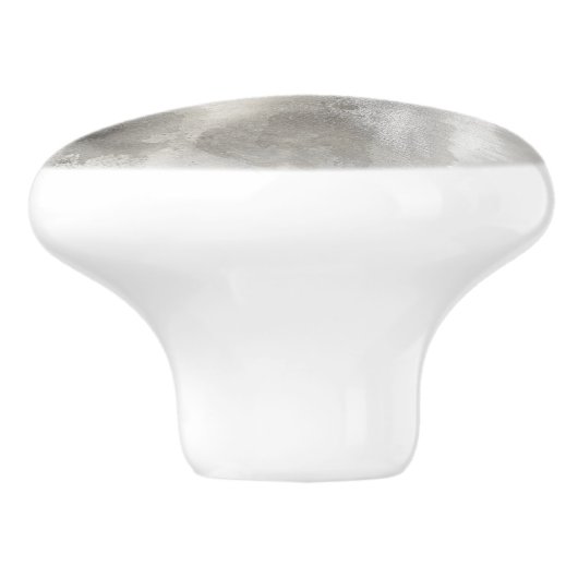 Mystische Objekte - grau Keramikknauf (Seitenansicht)