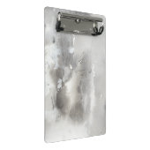 Mystische Objekte - grau Mini Klemmbrett (Schrägansicht)