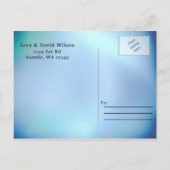 Mystische Octopus-Hochzeit speichert Daten Ankündigungspostkarte (Rückseite)