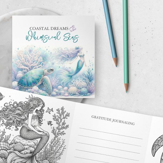 Mystische Ozeankarte Dreifach Gefaltete Einladung