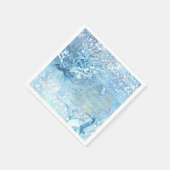 Mystische Ozeanträume Seepferd Quallen aquamarin b Serviette (Ecke)