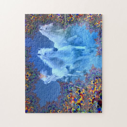 Mystische Pferde Puzzle (Vertikal)