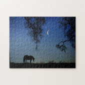 Mystische Pferde und Mond Puzzle (Horizontal)