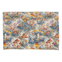 Mystische Pilze in Toile De Jouy