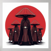 Mystische Pilzkrieger Poster (Vorne)