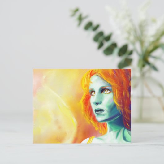 Mystische Postkarte (Stehend Vorderseite)