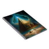 Mystische Pyramide Visionäre Kunst Notizblock (Rechte Seite)