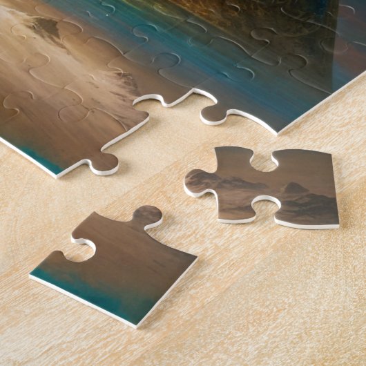 Mystische Pyramide Visionäre Kunst Puzzle (Seite)